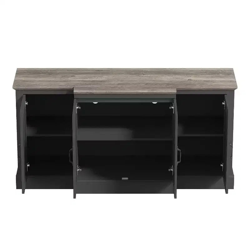 Credenza Galano a 4 ante con ante a specchio intagliate 60,4 L 18,2 P 29,3 H