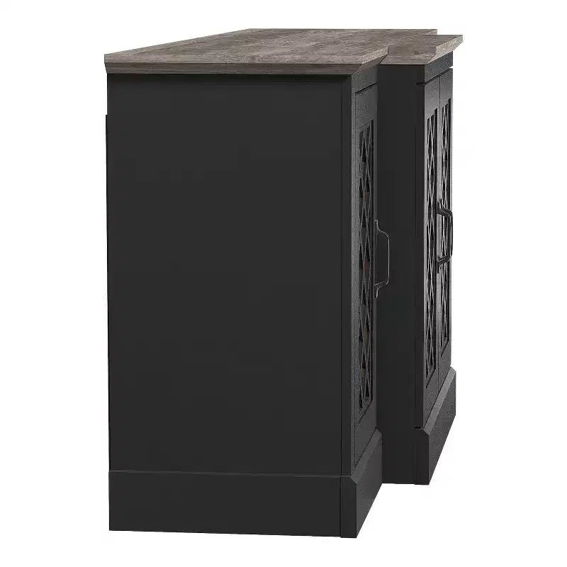 Credenza Galano a 4 ante con ante a specchio intagliate 60,4 L 18,2 P 29,3 H