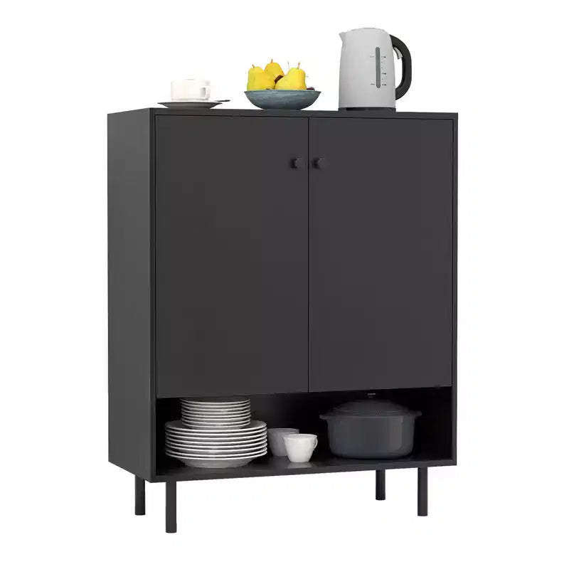 Costway Sideboard Buffet Cabinet 2-Door Kitchen Storage Cabinet w/ Adjustable Shelf