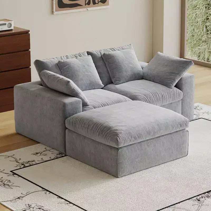 Divano componibile modulare a nuvola Swtroom a forma di L senza ossa da 79 litri, schiuma ad alta densità 35D con braccioli extra larghi, divani componibili a compressione