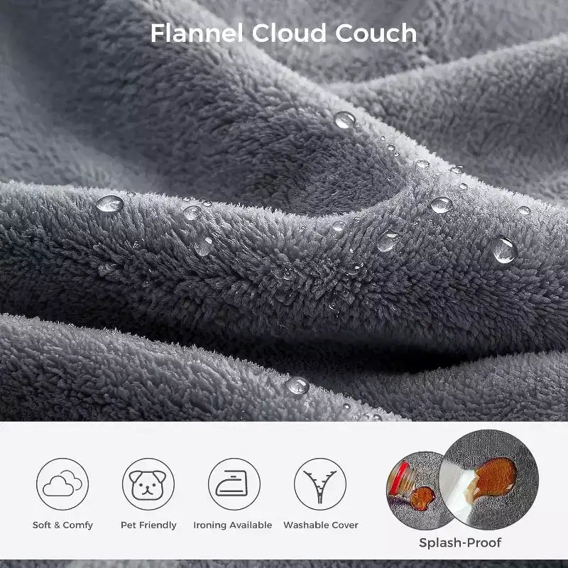 Divano modulare Swtroom 79 Boneless Cloud, schiuma ad alta densità 35D, nessun assemblaggio richiesto, divano a compressione con ampi braccioli e cuscini