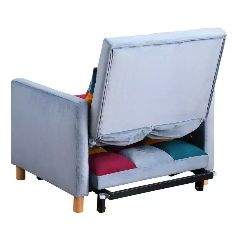 Fauteuil convertible avec oreiller – Canapé-lit simple 3-en-1 pour salon, chambre à coucher