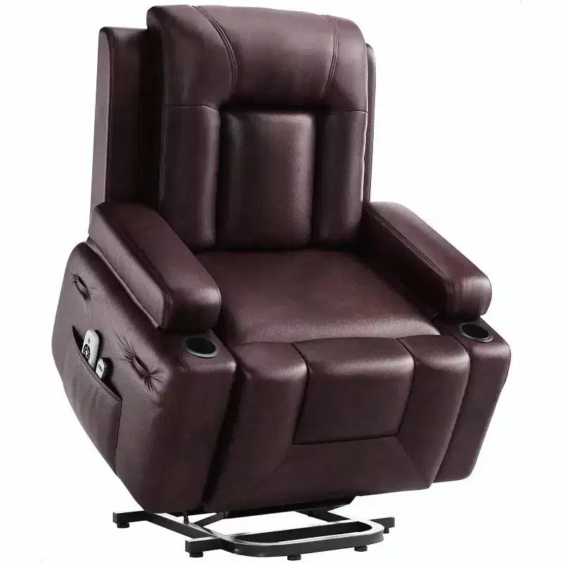 Poltrona reclinabile elettrica oversize con sollevamento assistito, seduta Home Theater con supporto lombare, schienale e gambe regolabili, poltrona reclinabile elettrica per anziani per soggiorno