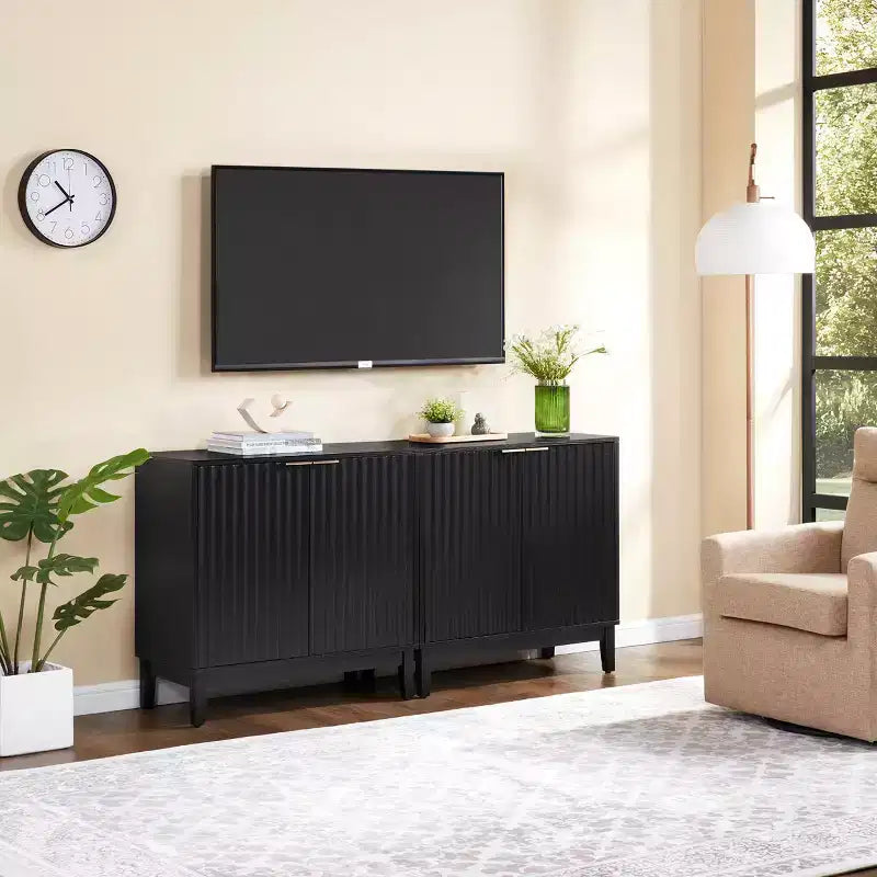Madia/Credenza Piccola Accent, Mobile Contenitore Compatto per Cucina, Sala da Pranzo o Soggiorno - Panipeachy
