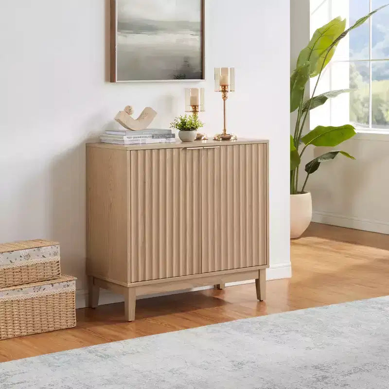 Madia/Credenza Piccola Accent, Mobile Contenitore Compatto per Cucina, Sala da Pranzo o Soggiorno - Panipeachy