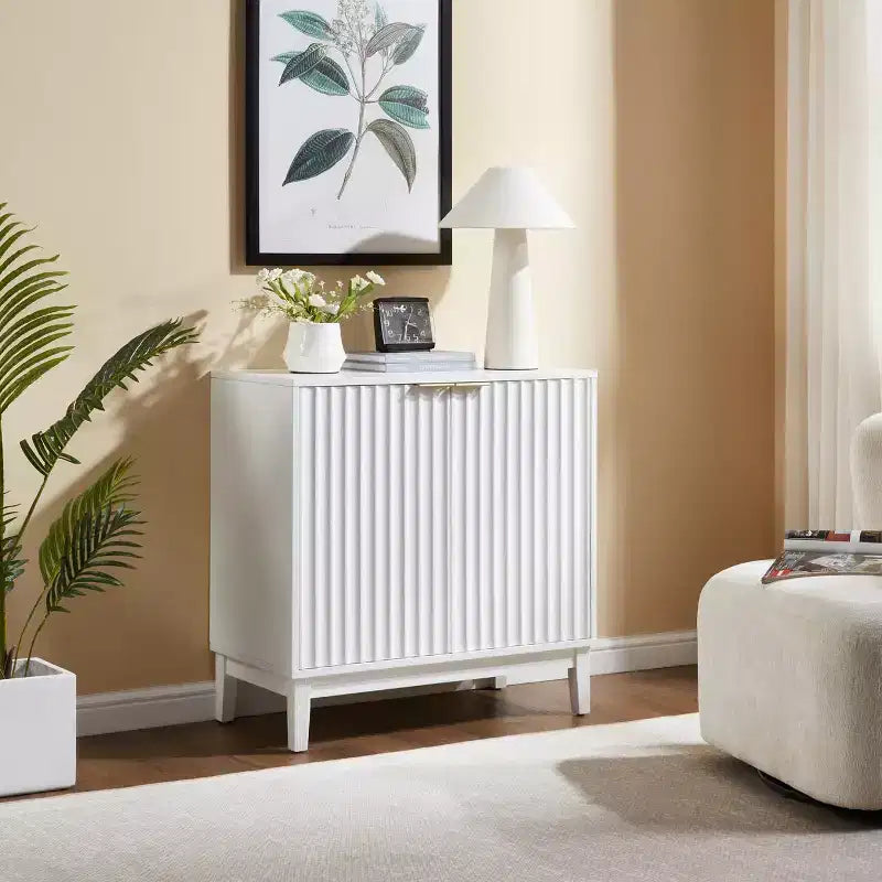 Madia/Credenza Piccola Accent, Mobile Contenitore Compatto per Cucina, Sala da Pranzo o Soggiorno - Panipeachy