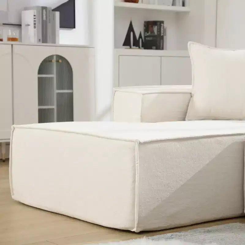 Christopher Knight Home Pyren Divano Componibile Moderno a L a 3 Posti Imbottito da 129,5