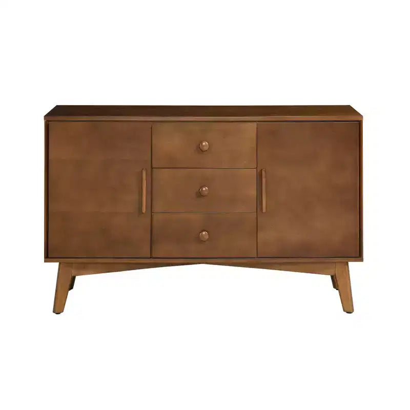 47.3 Madia Buffet Mid-Century Modern con Cassetti, Ante e Ripiani Regolabili, Mobile da Cucina per Sala da Pranzo o Soggiorno - Panipeachy