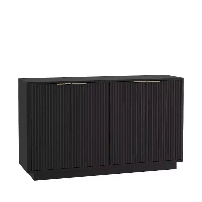 Credenza a buffet moderna con ante e ripiani regolabili, 140 cm, mobile contenitore per ingresso, sala da pranzo o soggiorno - Panipeachy