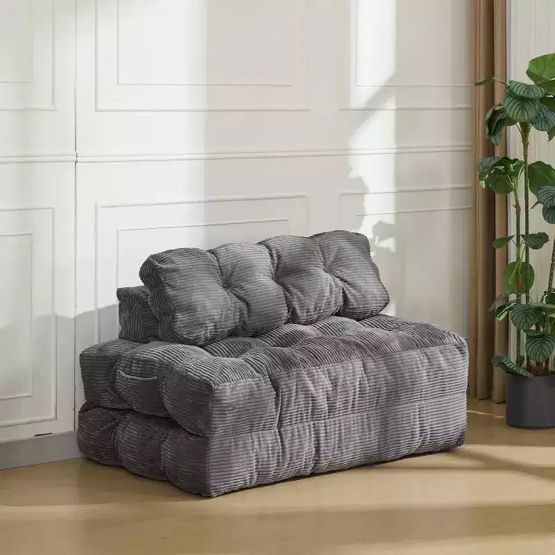 Divano letto pieghevole Acekool 3-in-1 con cuscino, sedia convertibile per soggiorno, camera da letto o ufficio, 79x52x8