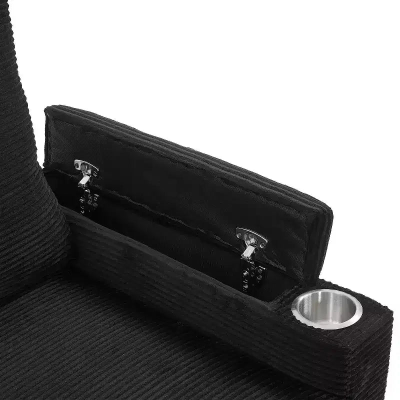Divano Letto Componibile con Chaise Longue Contenitore, Divano Letto a Sezione a U, Divano Cloud Moderno per Soggiorno o Camera da Letto-Panipeachy