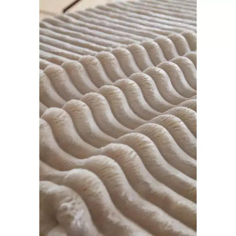 Divano Sezionale 69Cloud, Chaise longue a L, Chaise longue a R, Seduta Profonda, 2 Posti, Tessuto Felpato, Beige