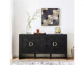 Mid-Century Sideboard with Storage, Geometric Cabinets, Adjustable ShelvesIdeal for Kitchens, Dining, Living Rooms, and Entryways