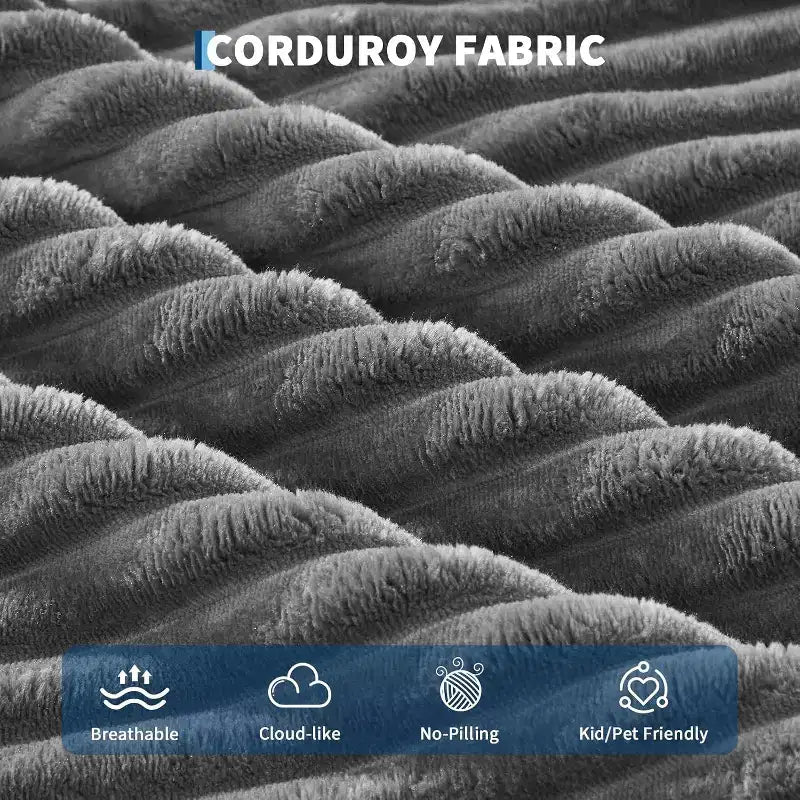 Poltrona divano senza struttura Cloud-Like 67x50x29, chaise longue oversize in velluto a coste con seduta profonda, divano letto, per soggiorno e camera da letto