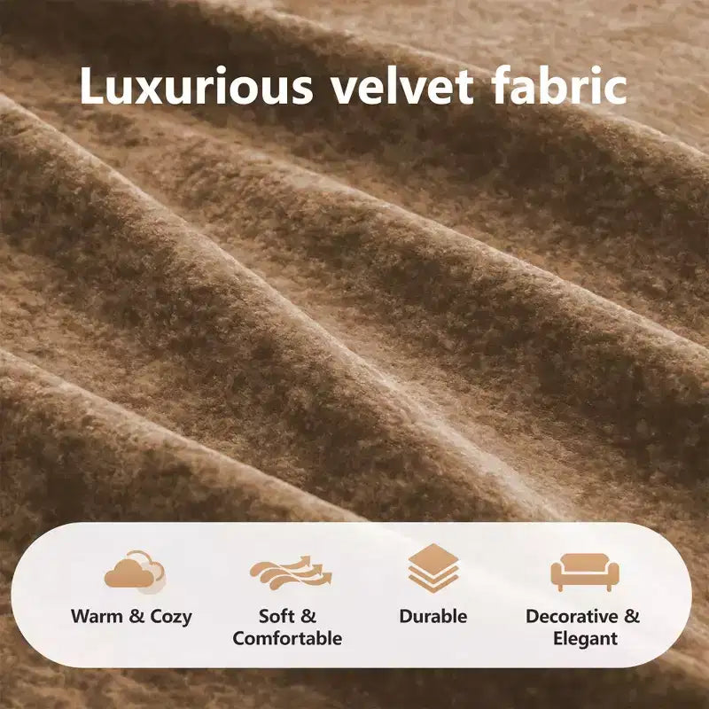 Divano senza struttura Clihome 110 con trapuntatura, tessuto in morbido velluto, divano componibile, spugna ad alta densità 32D, design antiscivolo, design ergonomico della base