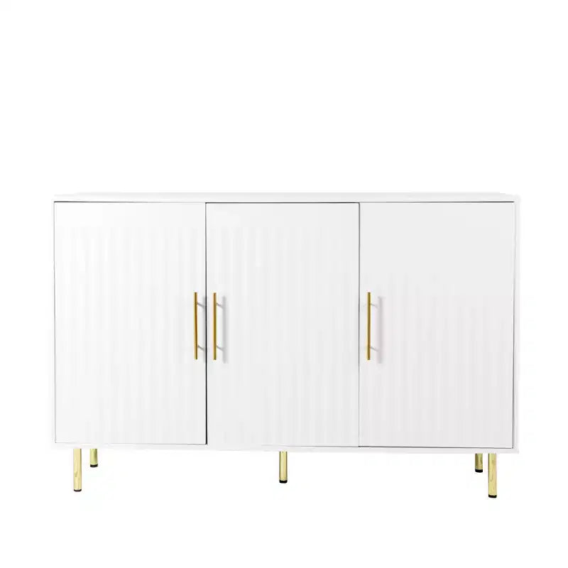 Madia a 3 Ante Grande, Credenza Moderna 55.12 con Spazio di Archiviazione, Consolle Multifunzione per Sala da Pranzo, Ingresso