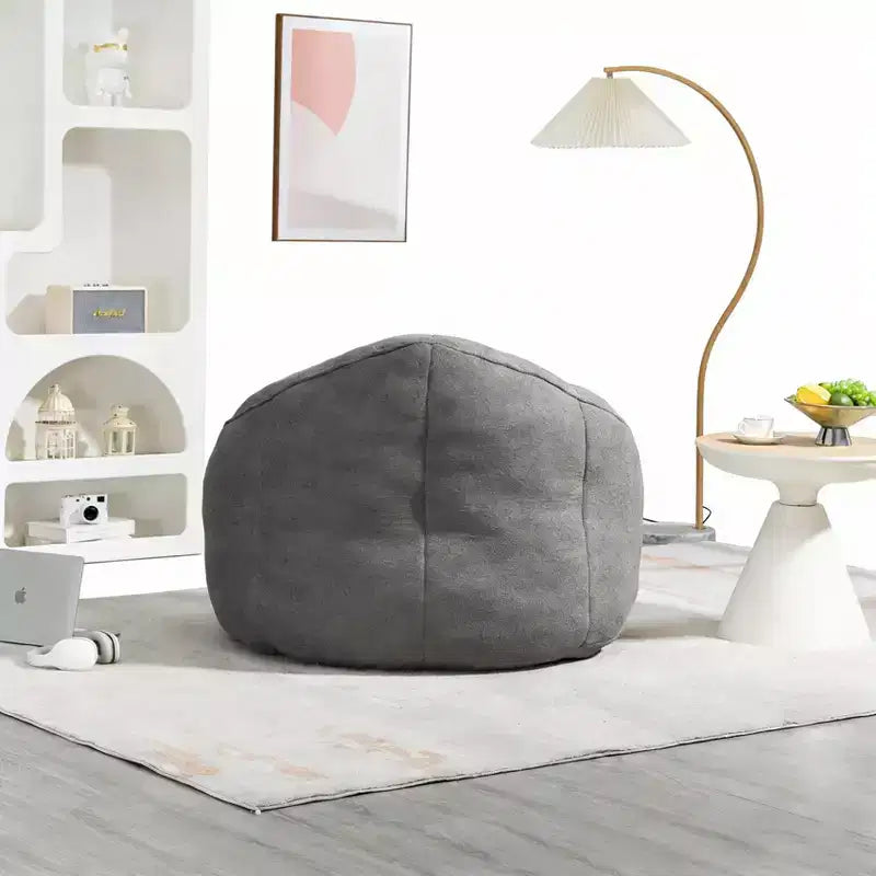 Sedia da divano a sacco Bedding, sedia a sacco con schiuma ad alta pressione, materiale per adulti con imbottitura in schiuma compressa, pouf a sacco con poggiapiedi