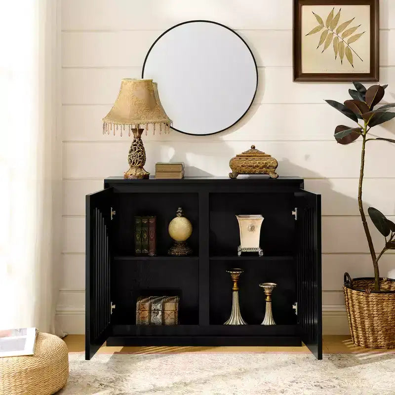 Madia moderna da incasso con due fori di drenaggio, dotata di spazio contenitore e design sottile adatta per soggiorno, ingresso, corridoio, cucina