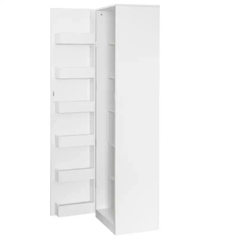 Credenza da Cucina, Mobile Bianco Autoportante con Ante e Ripiani, Adatto per Cucine, Soggiorni e Sale da Pranzo