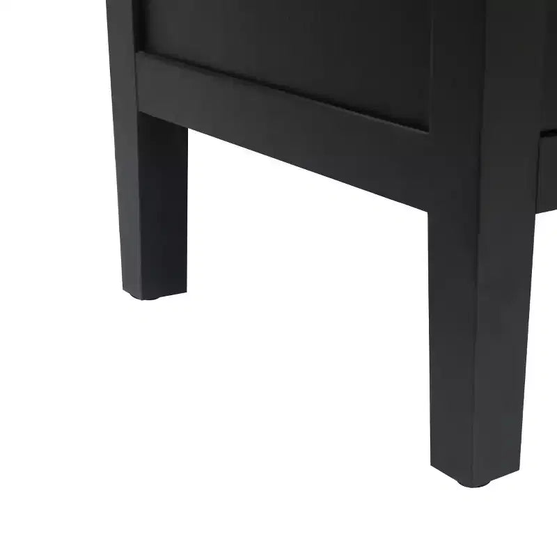 Credenza moderna da fattoria a 4 ante, mobile contenitore con motivo geometrico e ripiani regolabili da 60 pollici - Panipeachy