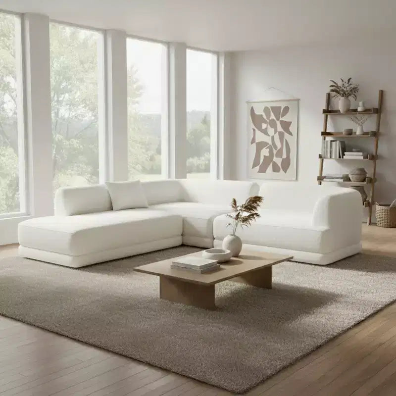Divano sezionale a L moderno 3 pezzi Doyoung Christopher Knight Home 115