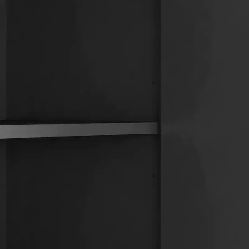 JVNOXK Credenza a incasso grande in stile moderno da 56 pollici con spazio di archiviazione, ripiani regolabili, può fungere da mobile decorativo, nero