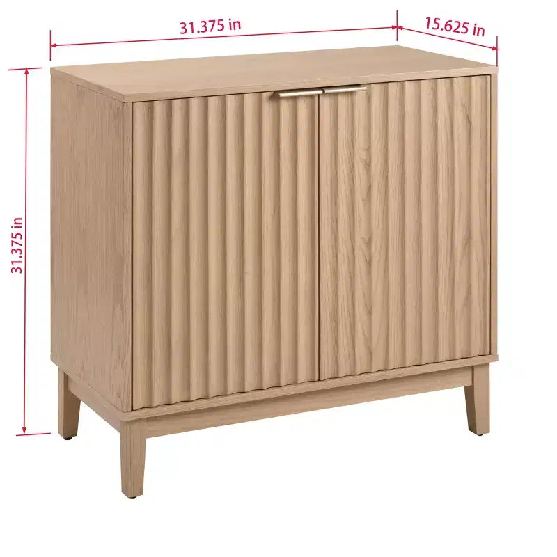 31 Mobile Credenza Buffet, Mobile Bar da Caffè in Legno con Ripiano Regolabile, Tavolo Consolle da Ingresso e Armadietto Contenitore da Terra