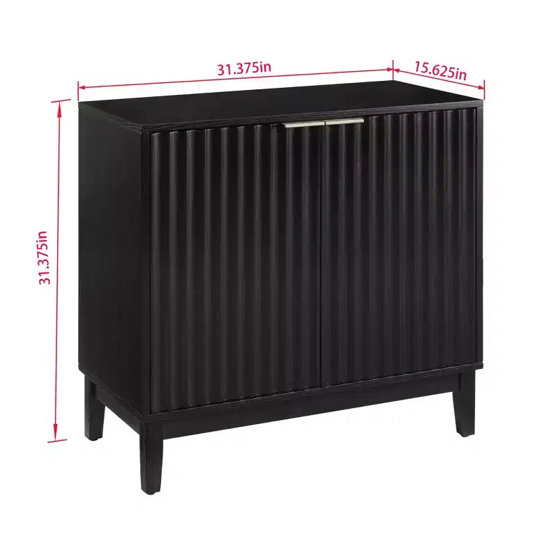 31 Mobile Credenza Buffet, Mobile Bar da Caffè in Legno con Ripiano Regolabile, Tavolo Consolle da Ingresso e Armadietto Contenitore da Terra