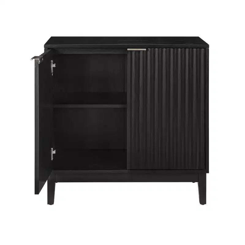 31 Mobile Credenza Buffet, Mobile Bar da Caffè in Legno con Ripiano Regolabile, Tavolo Consolle da Ingresso e Armadietto Contenitore da Terra