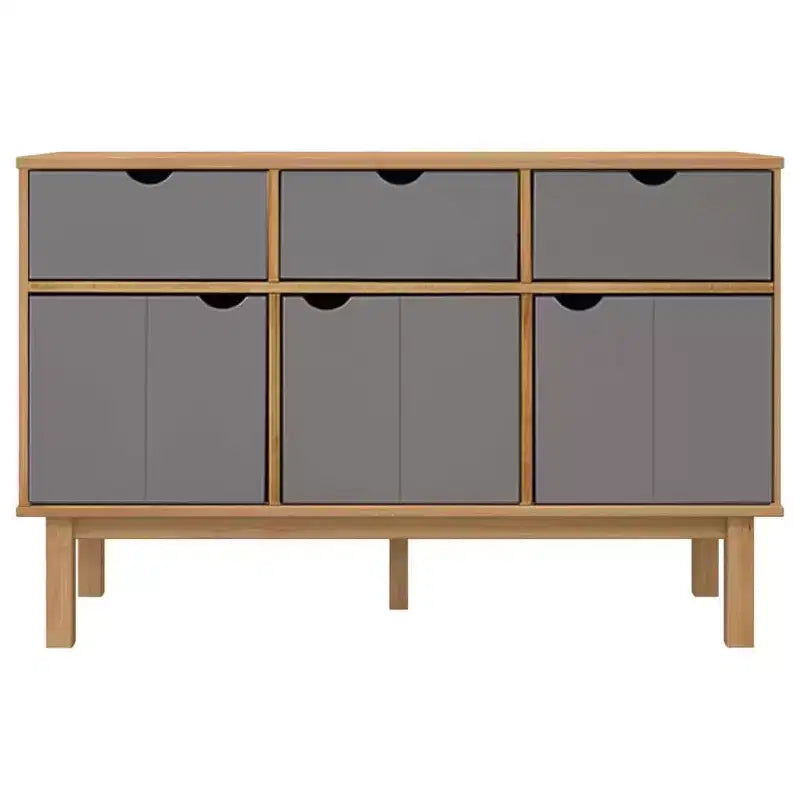 vidaXL Console de rangement pour salon OTTA Bois de pin massif