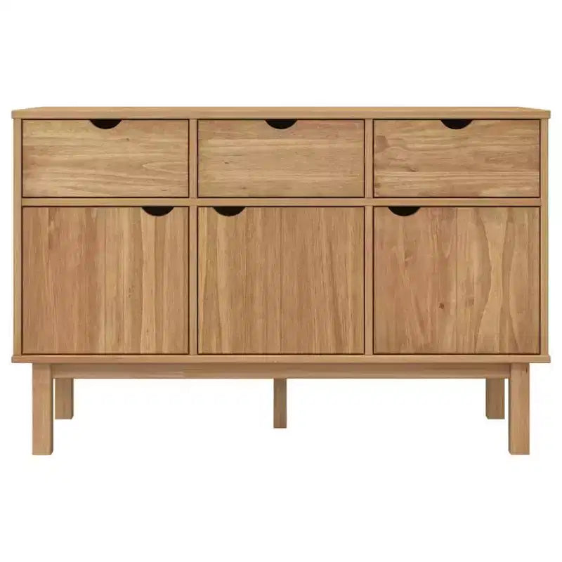 vidaXL Console de rangement pour salon OTTA Bois de pin massif