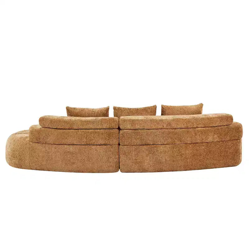 Christopher Knight Home Fiorella 122 Divani Sezionali Curvi Moderni a 4 Posti con 3 Cuscini