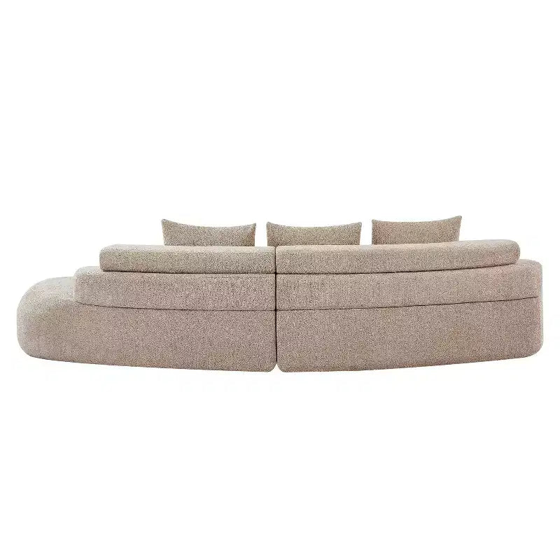 Christopher Knight Home Fiorella 122 Divani Sezionali Curvi Moderni a 4 Posti con 3 Cuscini