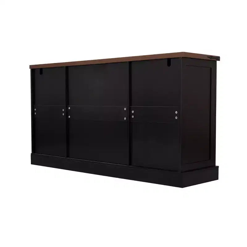 Mobile credenza da fattoria Zeus & Ruta 63 con anta scorrevole a granaio, 2 cassetti, ripiani regolabili, mobile bar/buffet per cucina, ingresso, sala da pranzo