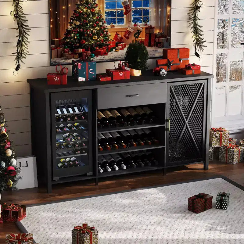 Mobile da caffè con contenitore, Credenza da cucina industriale con cassetto, per Cucina di casa, Sala da pranzo, Soggiorno