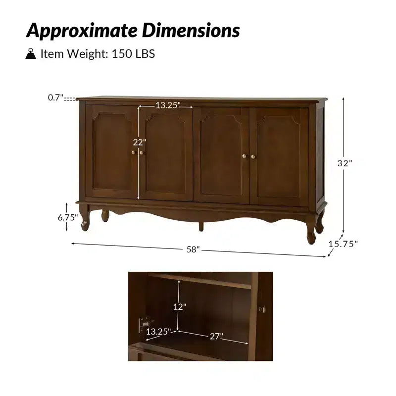 Madia a 4 ante Janey 58 Wide|HULALA HOME-ACORN