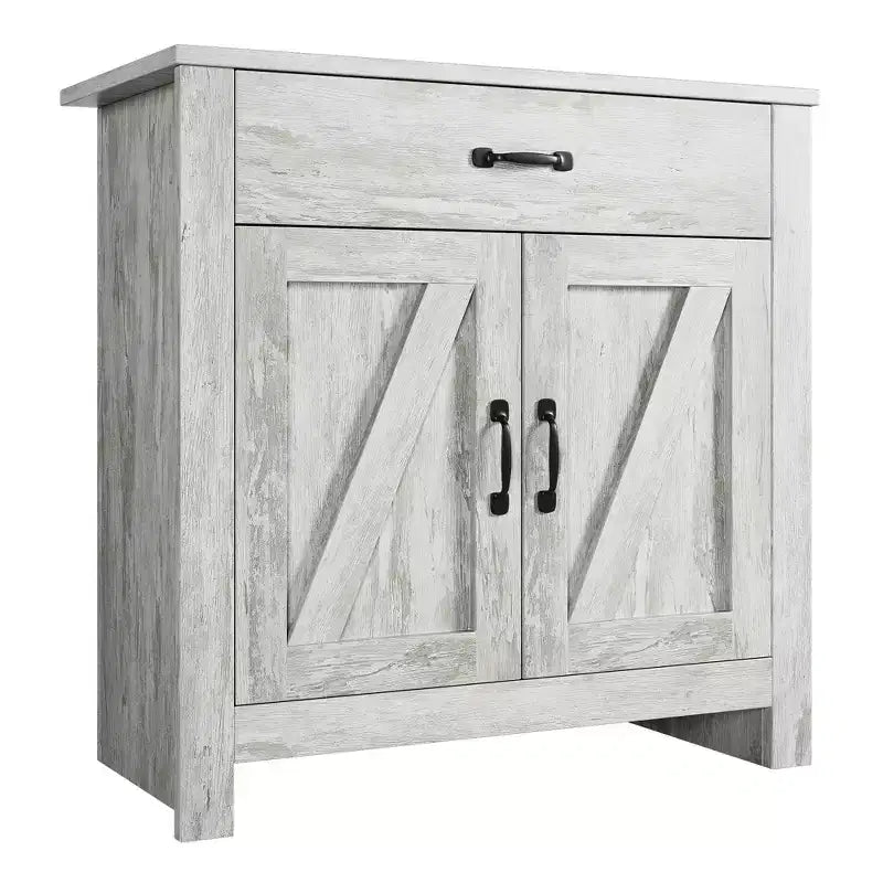 Sideboard Cabinet, Kitchen Storage Cabinet with Drawers, Door, Adjustable Shelves, Freestanding Hutch Cabinet with Buffet Cupboard