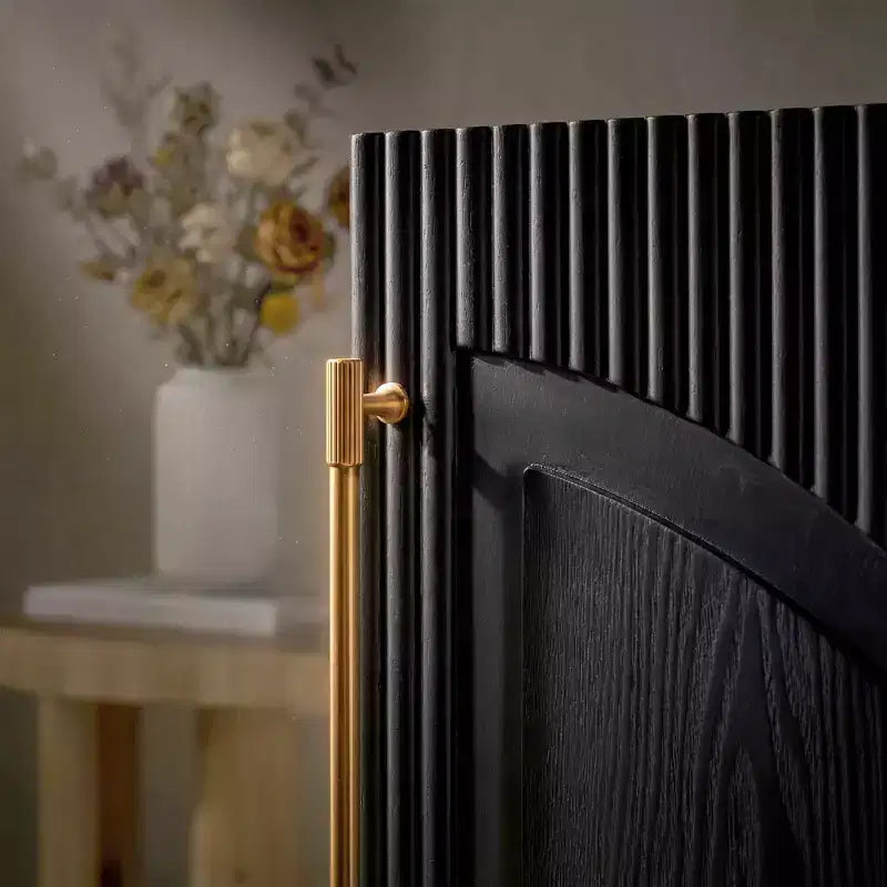 Morden Fort Mobile Contenitore a 2 Ante Bianco, Credenza Modulare con Ante ad Arco Simmetriche, Consolle per Sala da Pranzo, Soggiorno