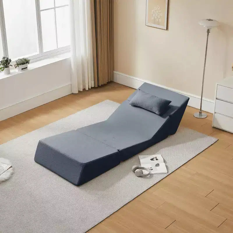 MAYEERTY Fauteuil convertible 2-en-1 en laine d'alpaga, canapé-lit peu encombrant pour petits espaces, salon, dortoir, appartement
