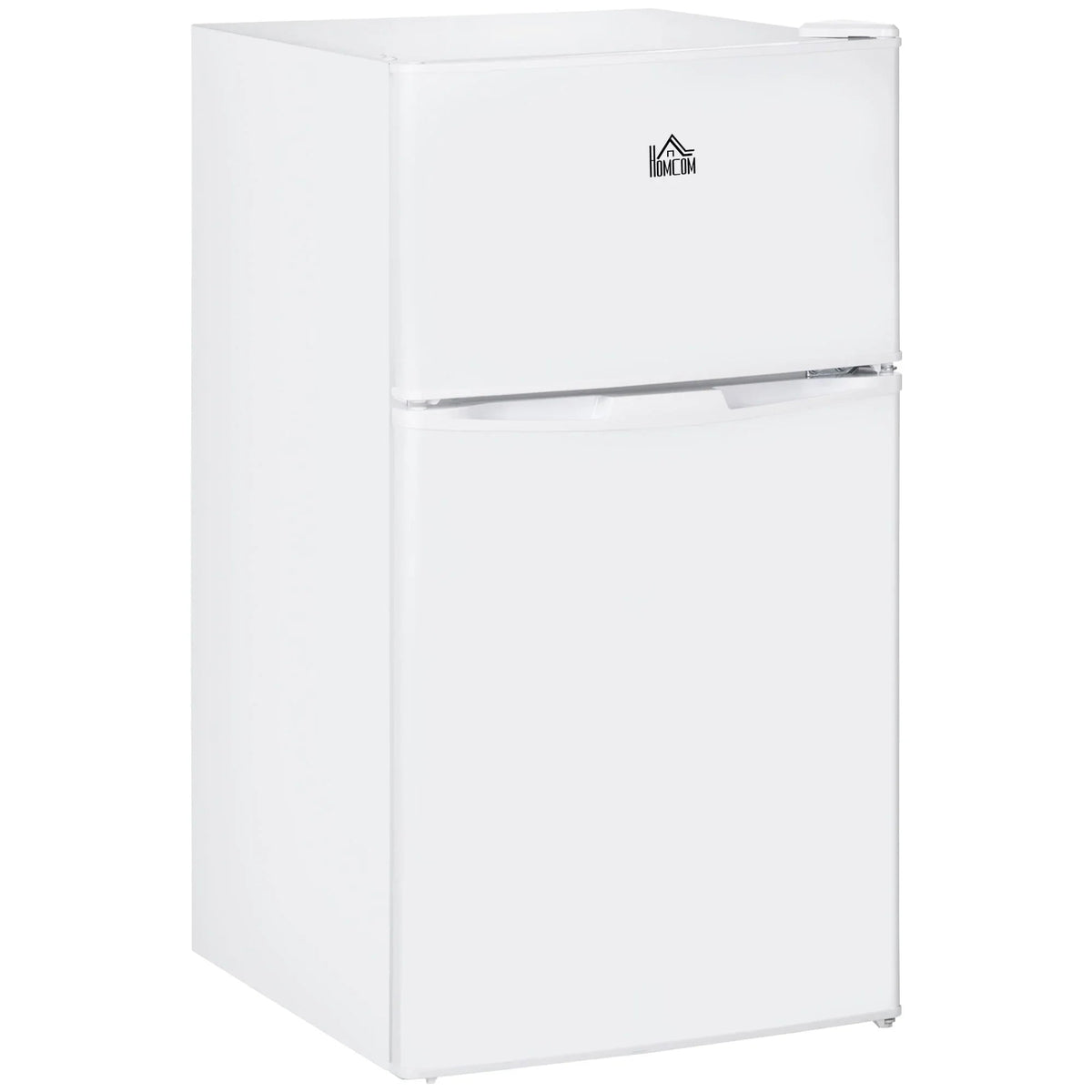 Mini-réfrigérateur HOMCOM à deux portes avec congélateur, réfrigérateur compact de 3,2 pi³ avec étagère réglable, thermostat réglable