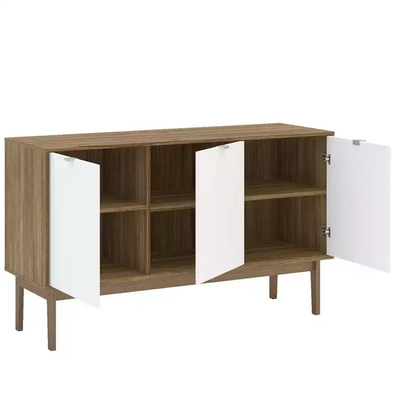 Credenza Sienna Noce/Bianco - Polifurniture