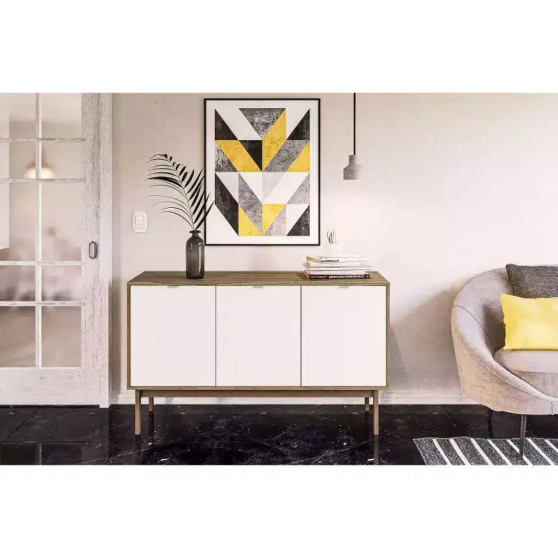 Credenza Sienna Noce/Bianco - Polifurniture