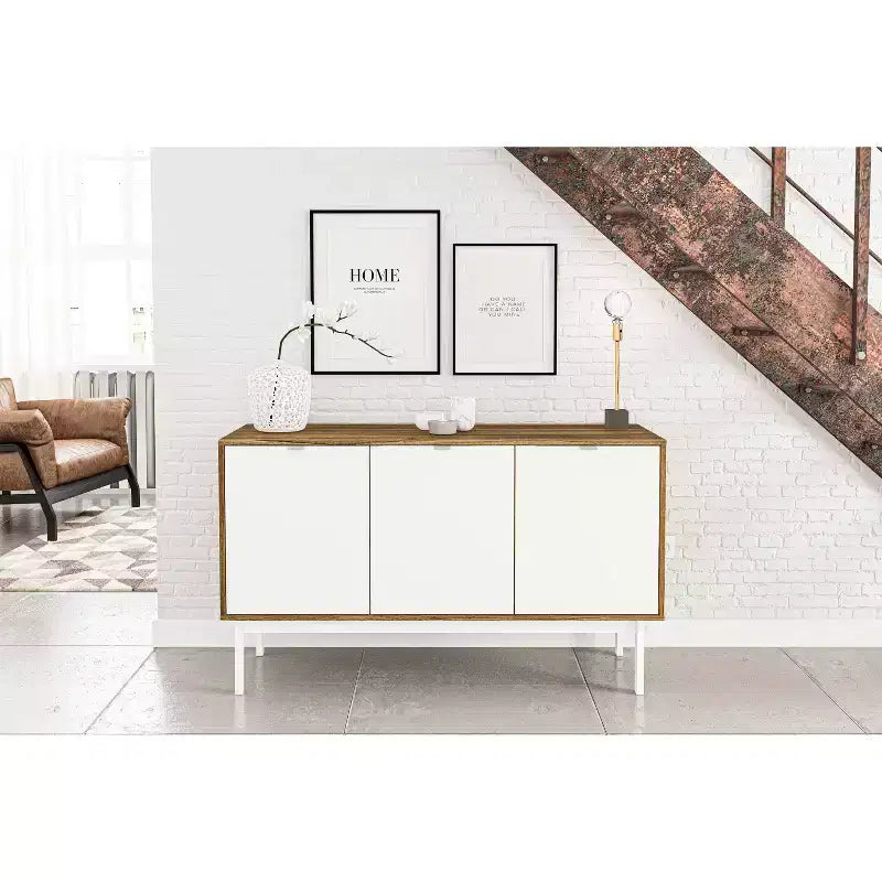 Credenza Sienna Noce/Bianco - Polifurniture