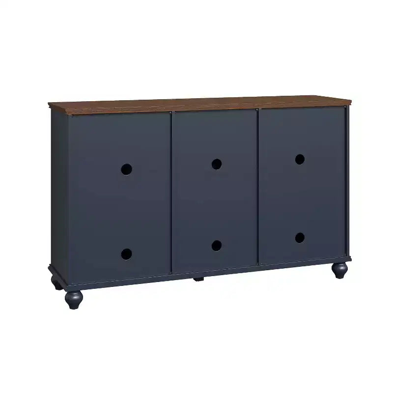 Mobile credenza/buffet Festivo 55" con cassetti, stile vintage, blu navy