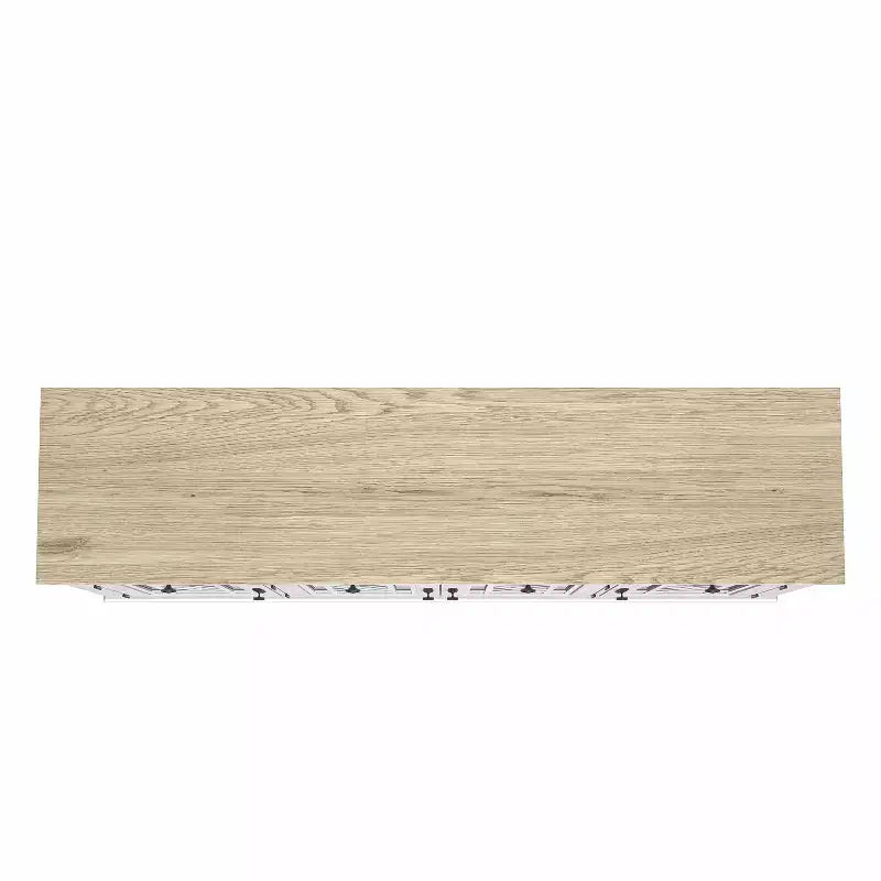 Festivo Credenza/Buffet da appoggio con cassetti, stile vintage, 63" - Bianco