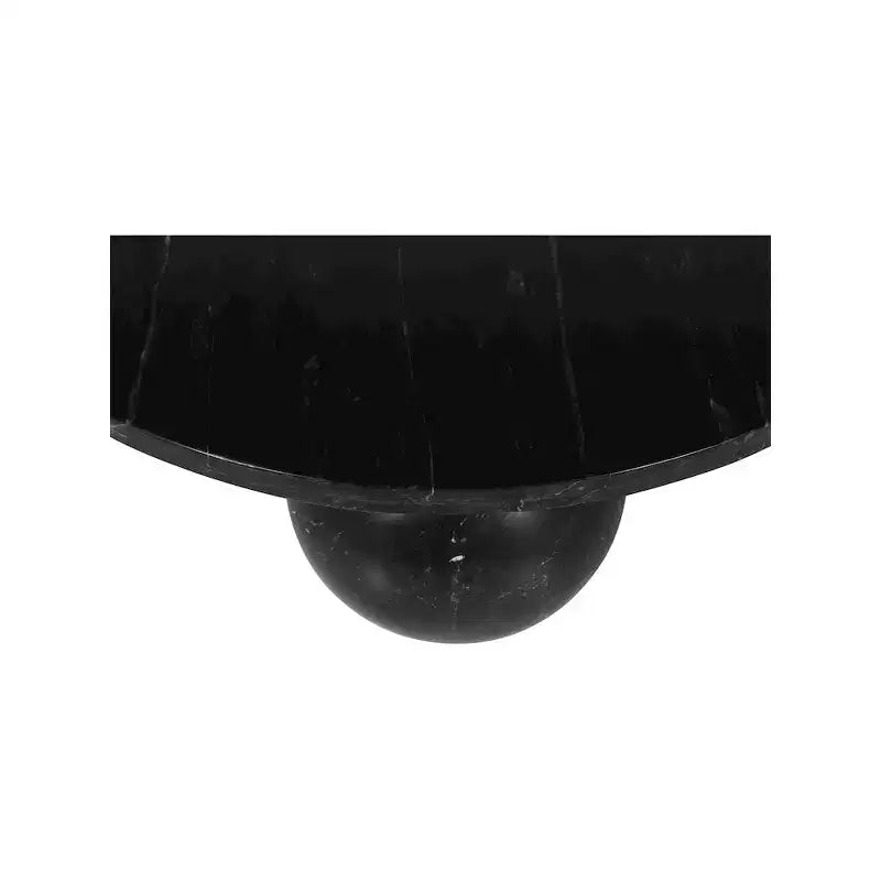 Round Marble Coffee Table with Sphere Legs, Multicolor, Seats 4??