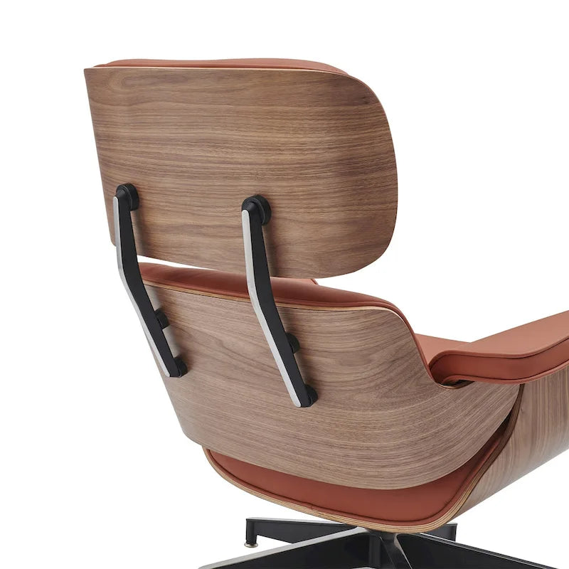 Mid Century Modern Leather Lounge Chair Armchair Recliner