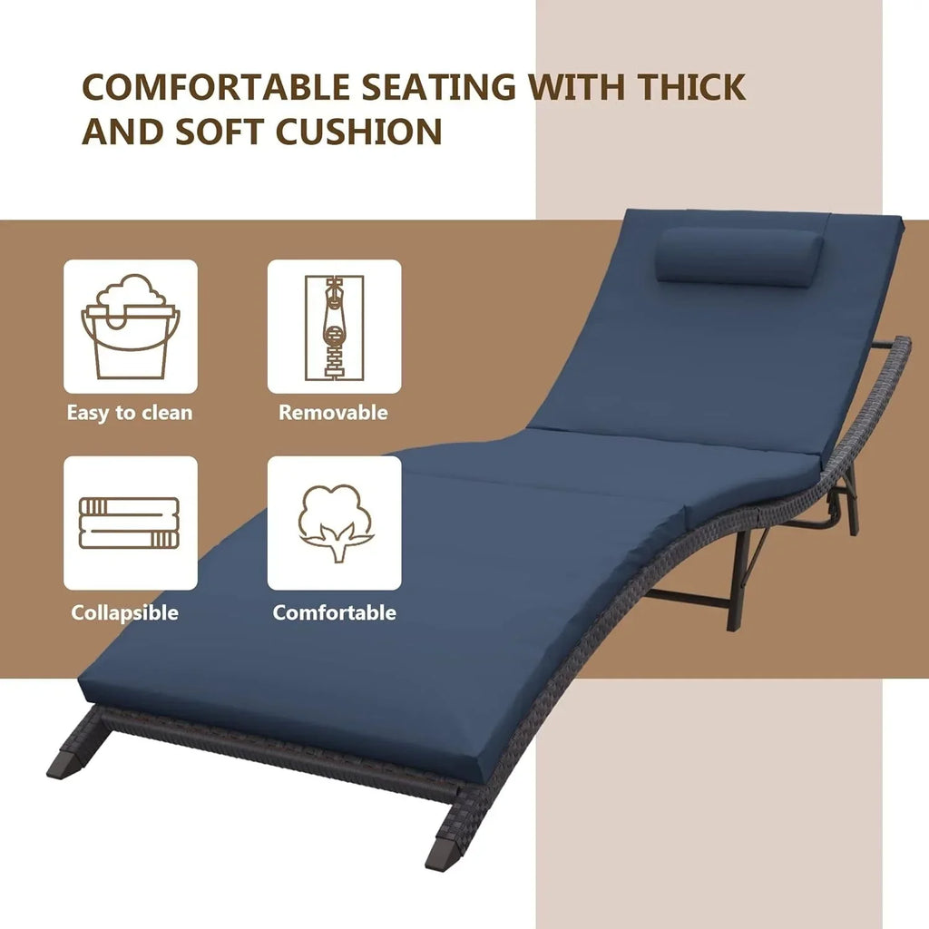 Kullavik 3-PiecesOutdoor Chaise Lounge Set