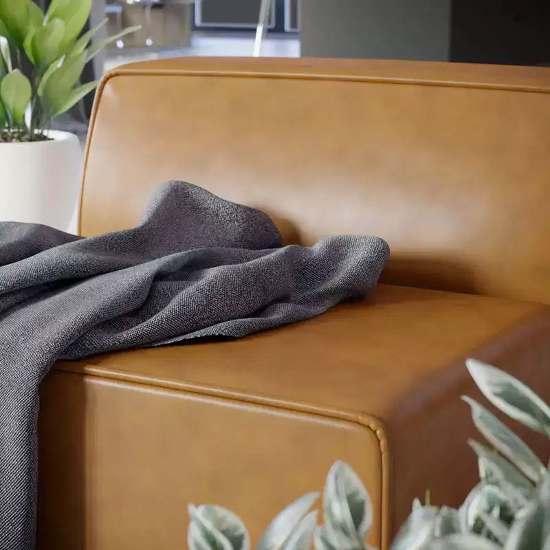 Sedia senza braccioli in pelle vegana Mingle - Modway