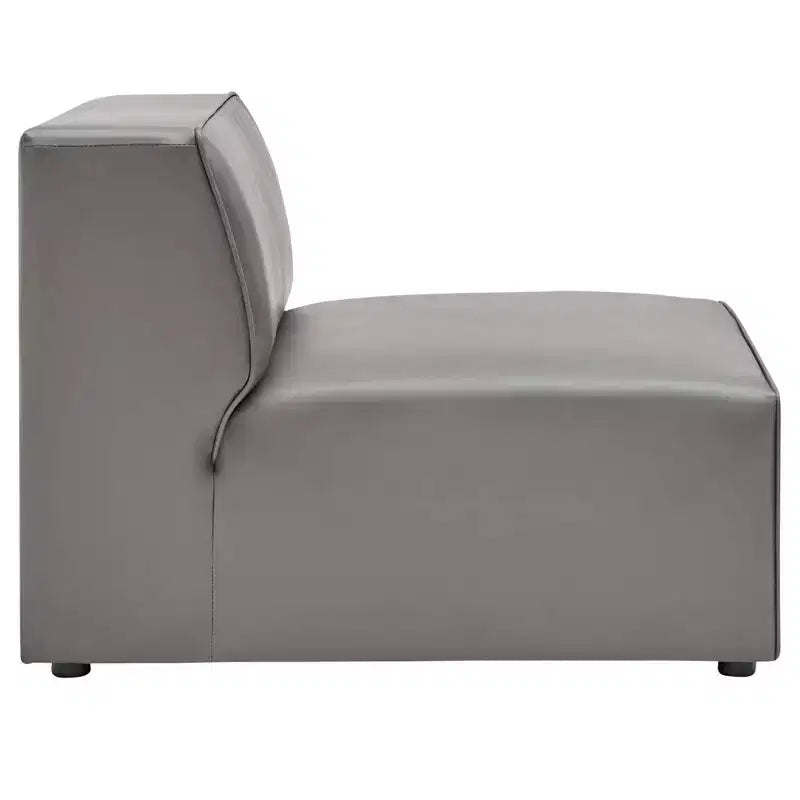 Sedia senza braccioli in pelle vegana Mingle - Modway